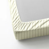 BYFT Tulip - Fitted Sheet 1 Cm Satin Stripe| Cotton, 300 TC, Soft & Luxurious Bed Linen