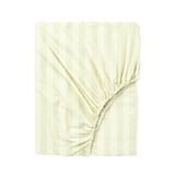 BYFT Tulip - Fitted Sheet 1 Cm Satin Stripe| Cotton, 300 TC, Soft & Luxurious Bed Linen