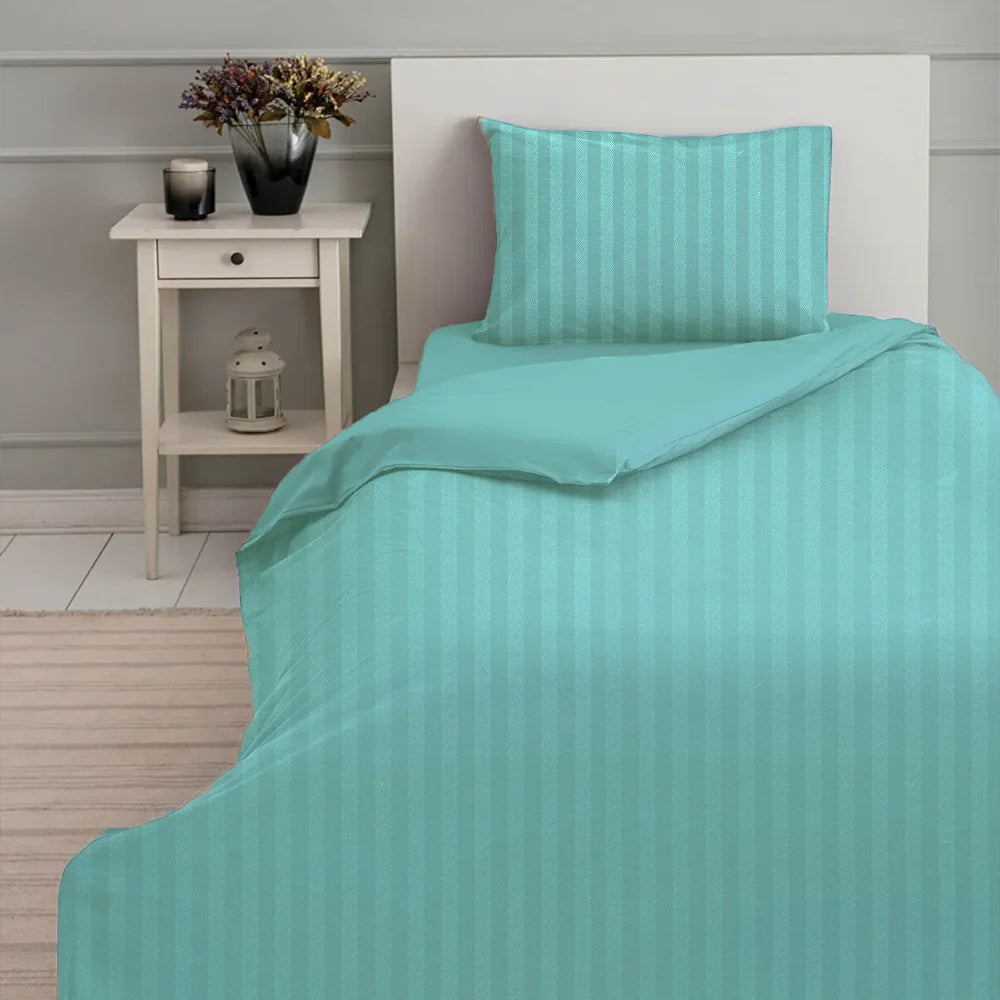 BYFT Tulip - Duvet Cover 1 Cm Satin Stripe| Cotton, 300 TC, Soft & Luxurious Bed Linen