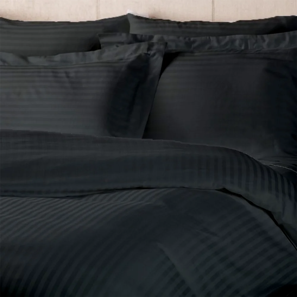 BYFT Tulip - Duvet Cover 1 Cm Satin Stripe| Cotton, 300 TC, Soft & Luxurious Bed Linen