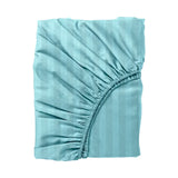 BYFT Tulip - Fitted Sheet 1 Cm Satin Stripe| Cotton, 300 TC, Soft & Luxurious Bed Linen