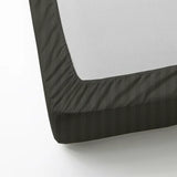 BYFT Tulip - Fitted Sheet 1 Cm Satin Stripe| Cotton, 300 TC, Soft & Luxurious Bed Linen