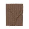 BYFT Tulip - Fitted Sheet 1 Cm Satin Stripe| Cotton, 300 TC, Soft & Luxurious Bed Linen