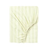 BYFT Tulip - Fitted Sheet 1 Cm Satin Stripe| Cotton, 300 TC, Soft & Luxurious Bed Linen