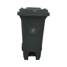 BYFT008353 AKC Plastic Garbage Bin 120 Ltr Black Set of 1
