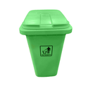 BYFT008358 AKC Plastic Garbage Bin 240 Ltr Green Set of 1