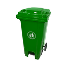 BYFT008371 AKC Plastic Trash Bin 120 Ltr Green Set of 1
