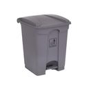BYFT008446 AKC Trash Bin with Pedal 68 Ltr Grey Plastic Set of 1