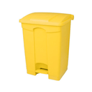 BYFT008449 AKC Trash Bin with Pedal 68 Ltr Yellow Plastic Set of 1