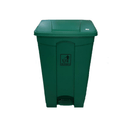 BYFT008465 AKC Garbage Can with Pedal 87 Ltr Green Plastic Set of 1