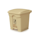 BYFT008469 AKC Garbage Can with Pedal 30 Ltr Beige Plastic Set of 1