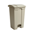 BYFT008471 AKC Garbage Can with Pedal 87 Ltr Beige Plastic Set of 1
