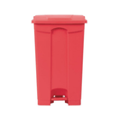 BYFT008477 AKC Garbage Can with Pedal 87 ltr Red Plastic Set of 1