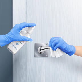 BYFT008528 AKC Disposable Gloves Blue Vinyl 50 Pair_b