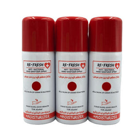 BYFT008531 RE FRESH Hand Sanitizer Spray 150 ml Set of 3