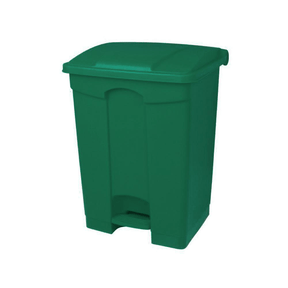 BYFT008539 AKC Waste Bin with Lid 68 Ltr Green Plastic Set of 1