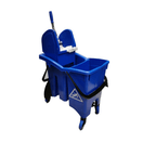 BYFT008561 FILMOP Trolley with Draining Bucket 30 Ltr Blue Plastic Set of 1