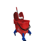 BYFT008564 FILMOP Bucket with Wringer 30 Ltr Red Plastic Set of 1
