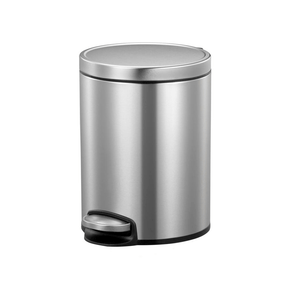 BYFT008584 EKO Trash Bin 5 Ltr Silver Stainless Steel Set of 1
