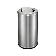 BYFT008586 EKO Swing Top Bin 56 Ltr Silver Stainless Steel Set of 1