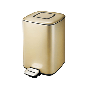 BYFT008592 EKO Trash Bin 12 Ltr Gold Plastic Set of 1