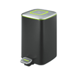 BYFT008594 EKO Trash Can with Lid 6 Ltr Black Silver Plastic Set of 1.png