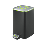 BYFT008594 EKO Trash Can with Lid 6 Ltr Black Silver Plastic Set of 1.png