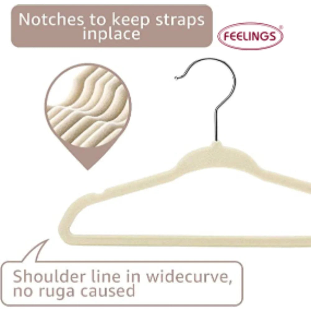 feelings velvet hanger plastic for home use