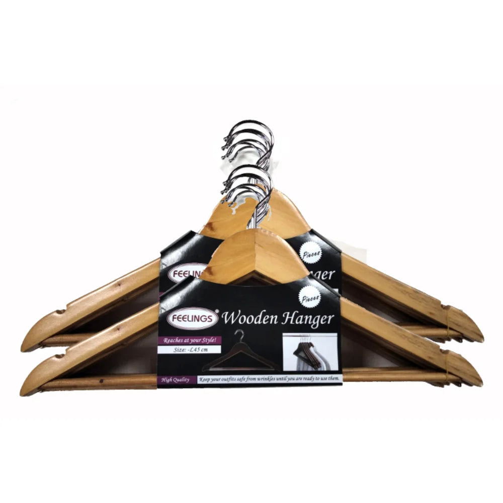 feelings wooden hanger