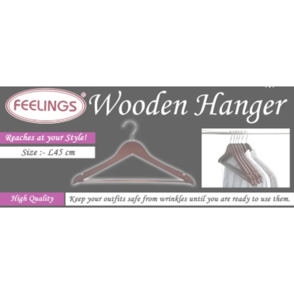 feelings wooden hanger