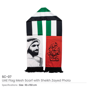BYFT008702 MTC UAE Flag Scarf Set of 1