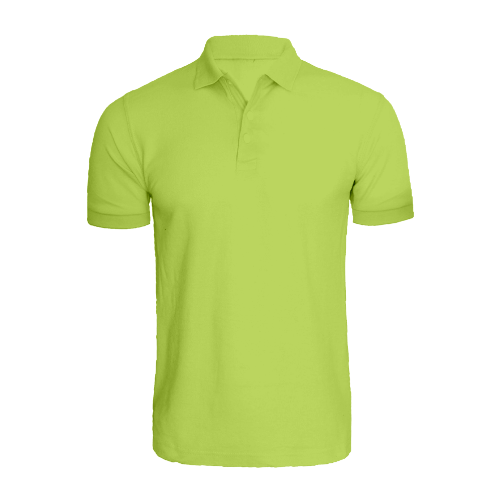 BYFT008729 BYFT Plain Apple Green Polo Neck T Shirt Cotton 220 GSM Set of 1.png