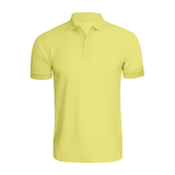 BYFT008731 BYFT Plain Lemon Yellow Polo Neck T Shirt Cotton 220 GSM Set of 1.png