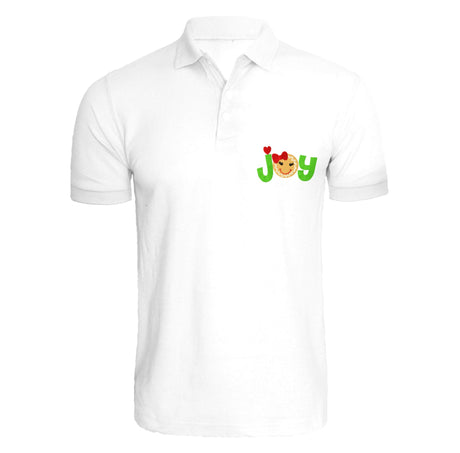 BYFT008803 BYFT Polo Neck T Shirt White Embroidery Gingerbread Joy Set of 1.jpg