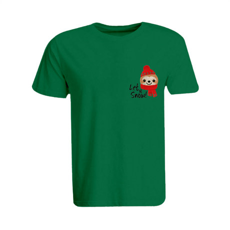 BYFT008841 BYFT Super Round Neck T Shirt Green Embroidery Koala Bear with Let it Snow Set of 1.png