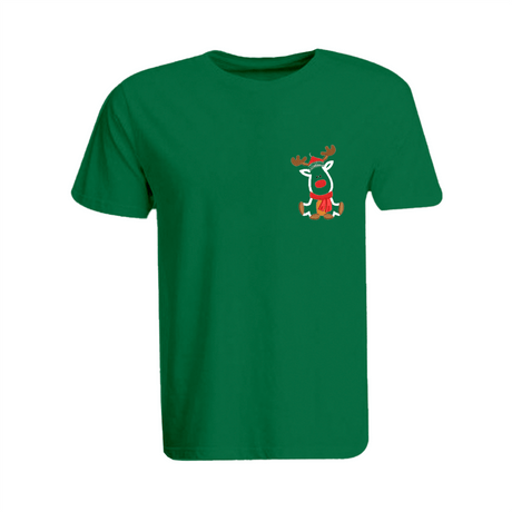 BYFT008842 BYFT Super Round Neck T Shirt Green Embroidery Reindeer With Christmas Cap Set of 1.png