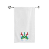 BYFT Embroidered For You Personalised Cotton Towel - Reindeer Unicorn Design High Quality Embroidery Perfect For Gifting