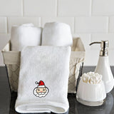 BYFT Embroidered For You Personalised Cotton Towel - Santaclaus Design High Quality Embroidery Perfect For Gifting