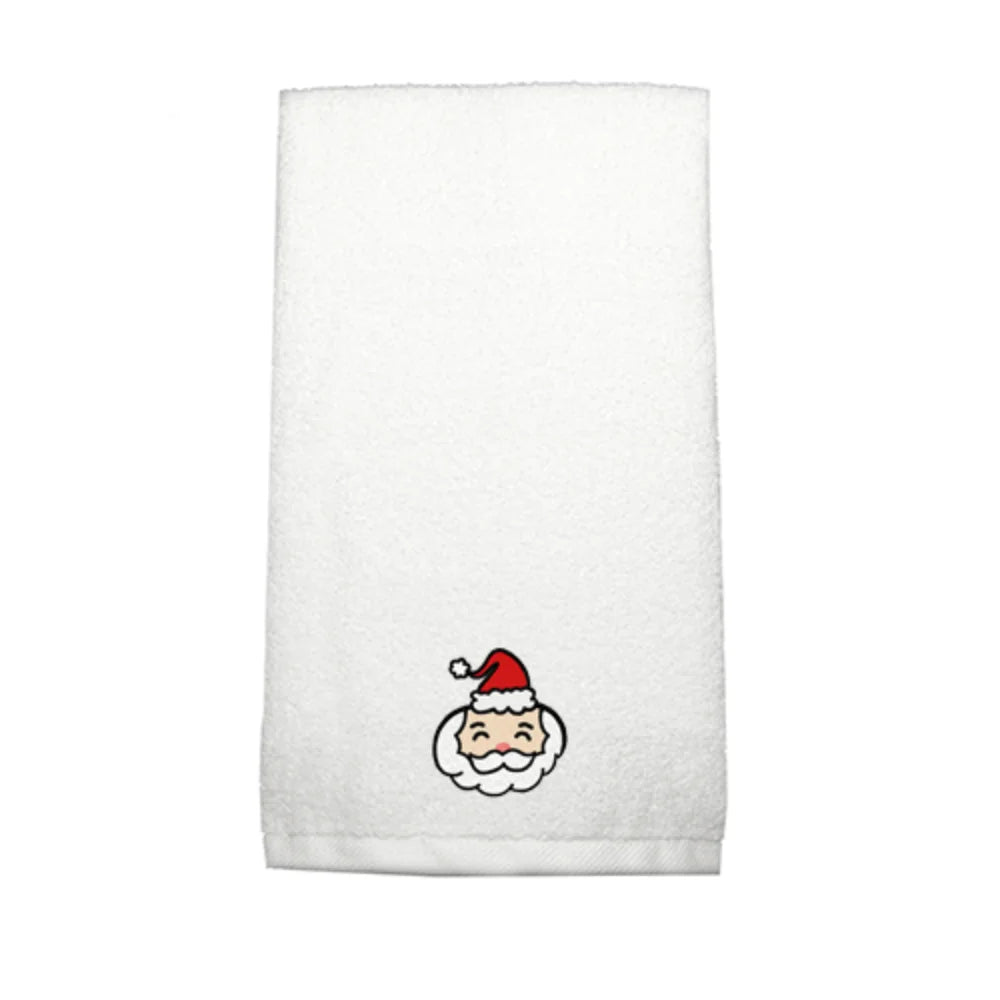 BYFT Embroidered For You Personalised Cotton Towel - Santaclaus Design High Quality Embroidery Perfect For Gifting