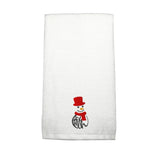 BYFT Embroidered For You Personalised Cotton Towel - Faith Snowman Design High Quality Embroidery Perfect For Gifting