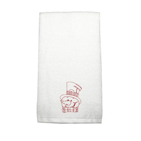 BYFT Embroidered For You Personalised Cotton Towel - Snowman with Scarf & Cap Design High Quality Embroidery Perfect For Gifting
