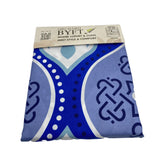 BYFT Orchard Comfort - Blue Portuguese Bed Sheet (150 x 230 Cm) with Pillow Case (50 x 75 Cm)| Microfiber, 65 Gsm, Soft & Luxurious Bed Linen