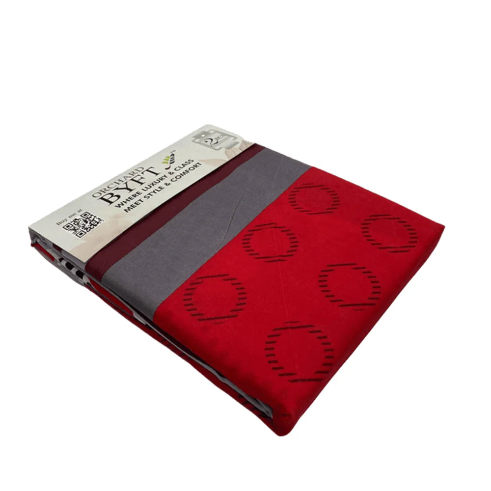 BYFT Orchard Comfort - Red Polka Dot Bed Sheet (150 x 230 Cm) with Pillow Case (50 x 75 Cm)| Microfiber, 65 Gsm, Soft & Luxurious Bed Linen