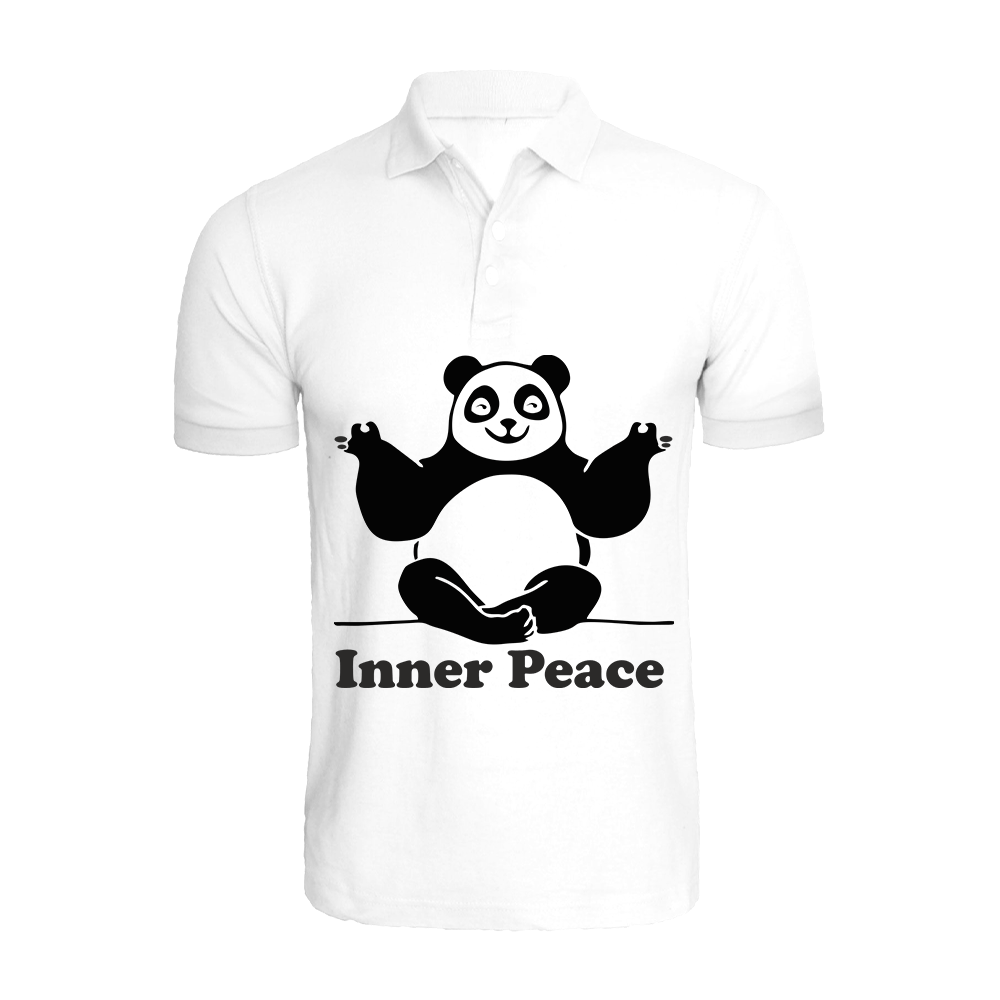 BYFT009217 BYFT Printed Cotton Male Polo Neck White T Shirts Panda Inner Peace Design Set of 1.png