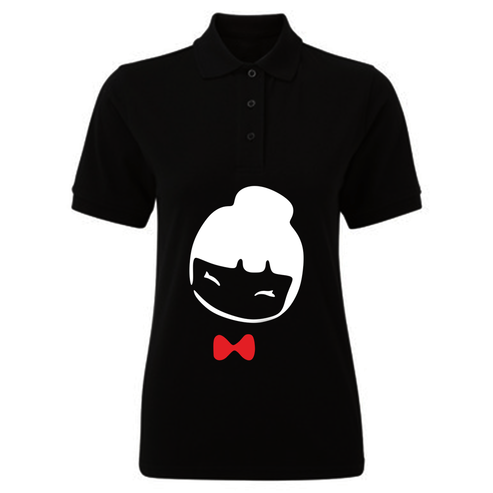 BYFT009233 BYFT Printed Cotton Female Polo Neck Black T Shirts Chinese Doll Design Set of 1.png