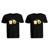 BYFT009292 BYFT Printed Cotton Couple Round Neck Black T Shirts Avacado Toast Design Set of 2.png