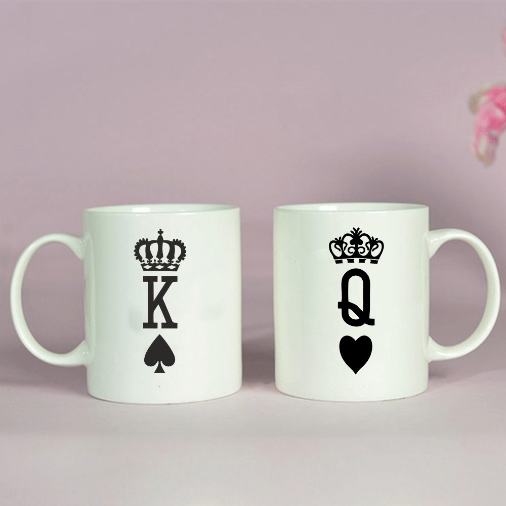 BYFT009328 BYFT Printed MUGS White Crown King Queen Design 300 ml Ceramic Set of 2.jpg