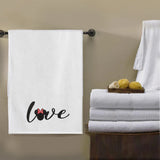 BYFT Embroidered For You Personalised Cotton Towel - Minnie Love Design High Quality Embroidery Perfect For Gifting