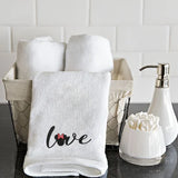 BYFT Embroidered For You Personalised Cotton Towel - Minnie Love Design High Quality Embroidery Perfect For Gifting