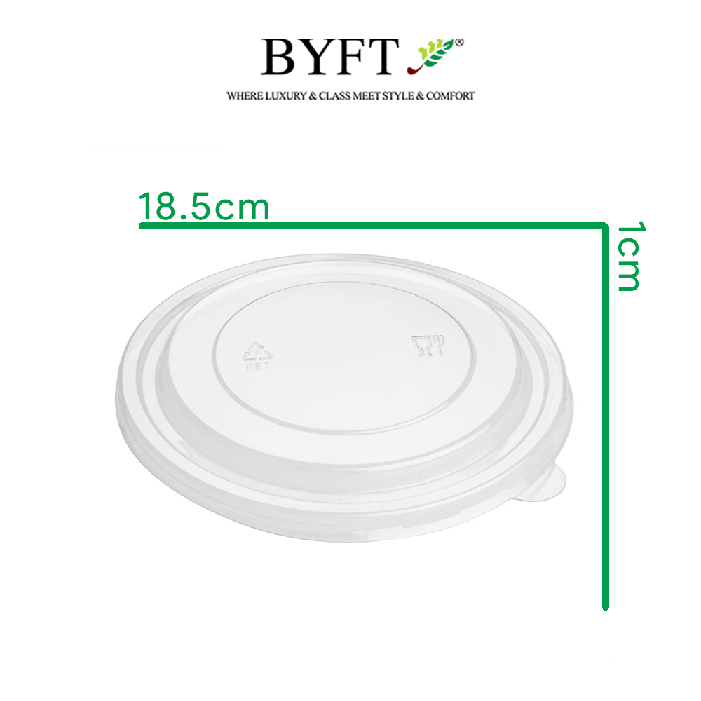 BYFT Pet Bowl Plastic Lid (50 Pcs) Leakproof & Tight Seal